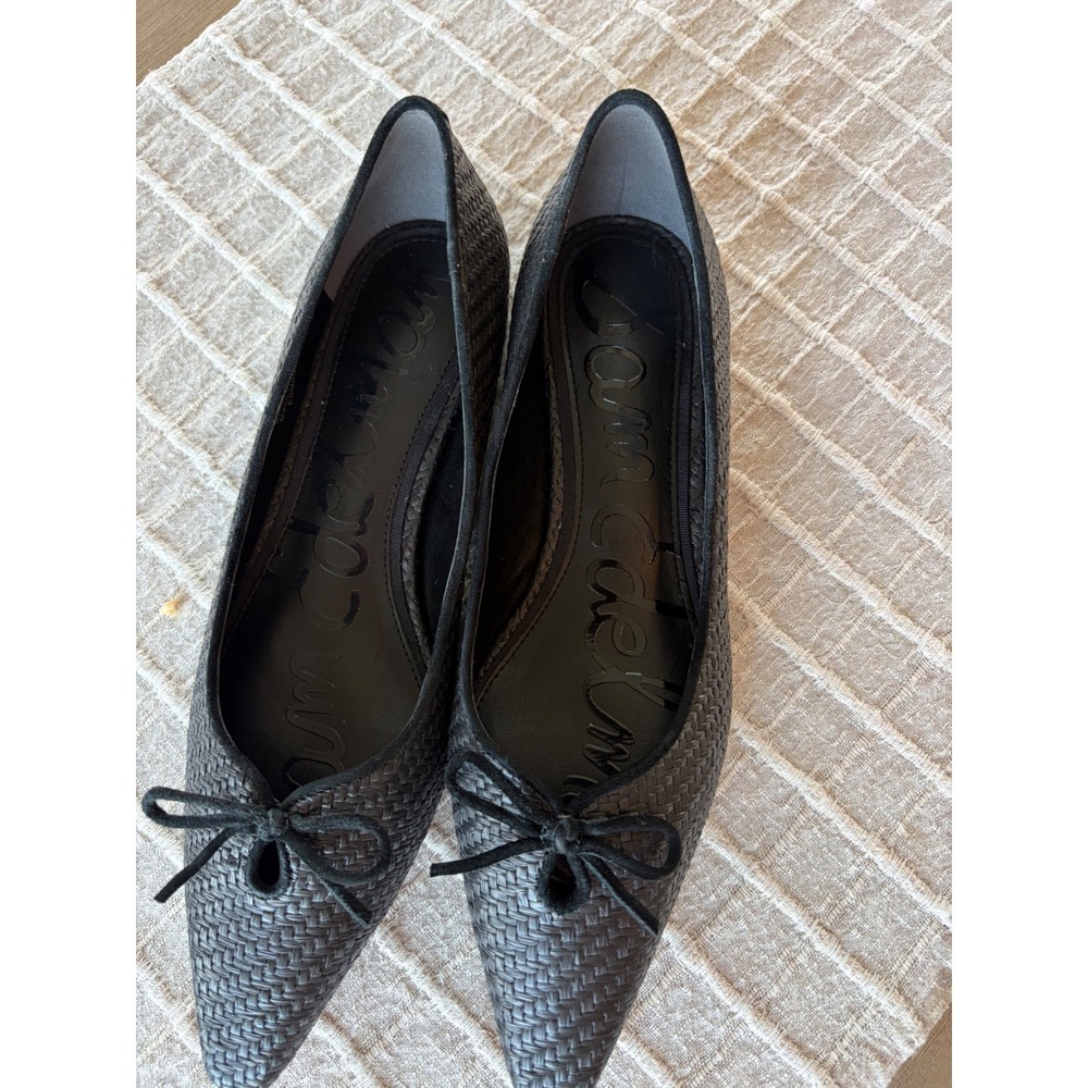 Sam Edelman black woven Esmira flats Size 8.5 - Picture 2 of 7